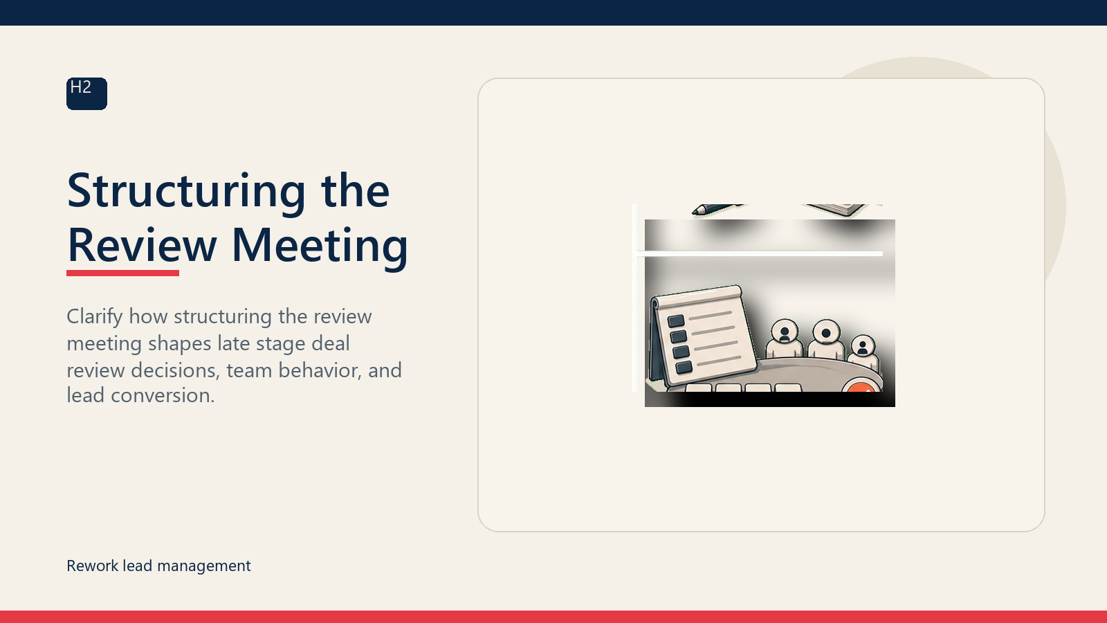 Structuring the Review Meeting