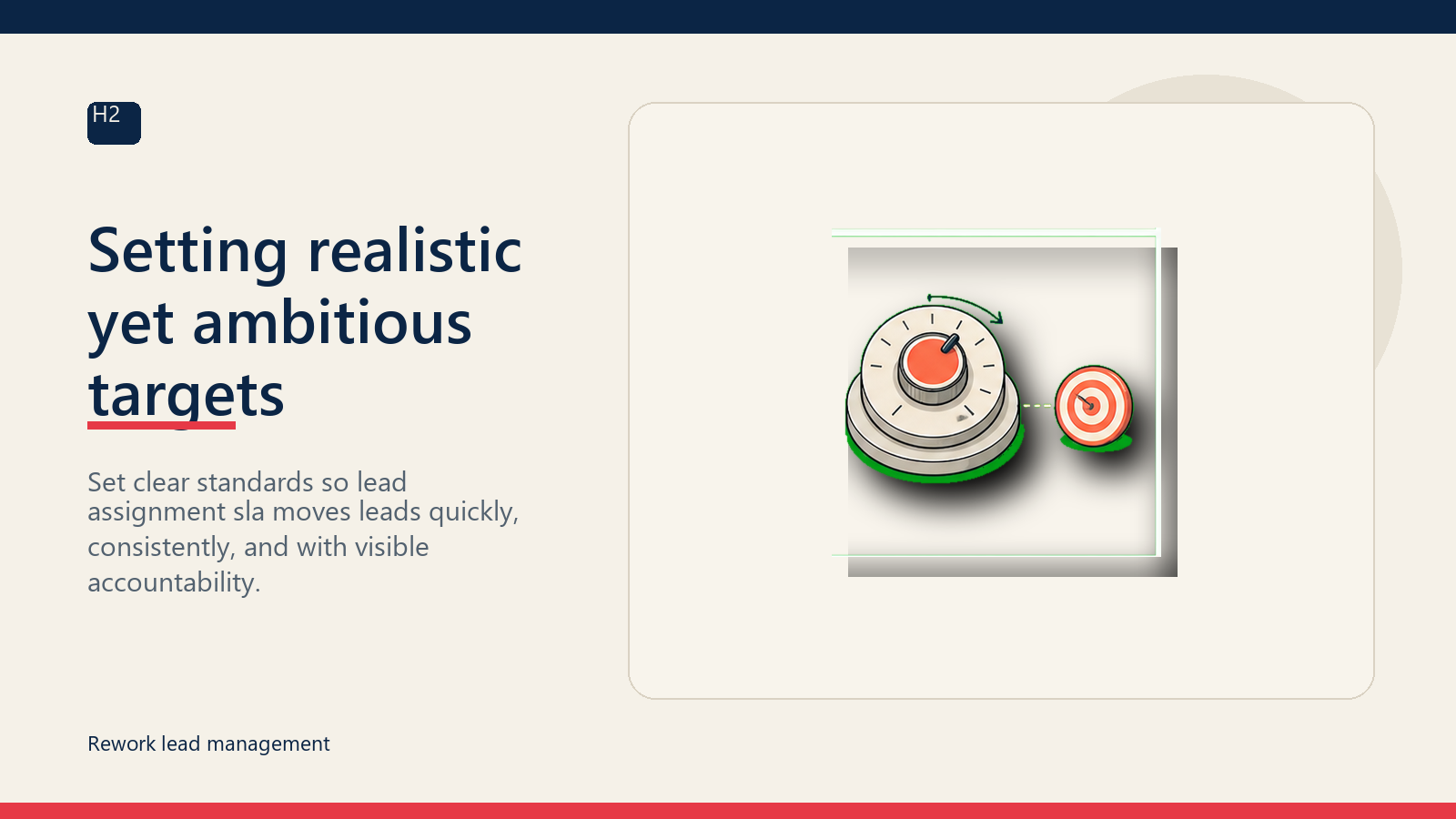 Setting realistic yet ambitious targets