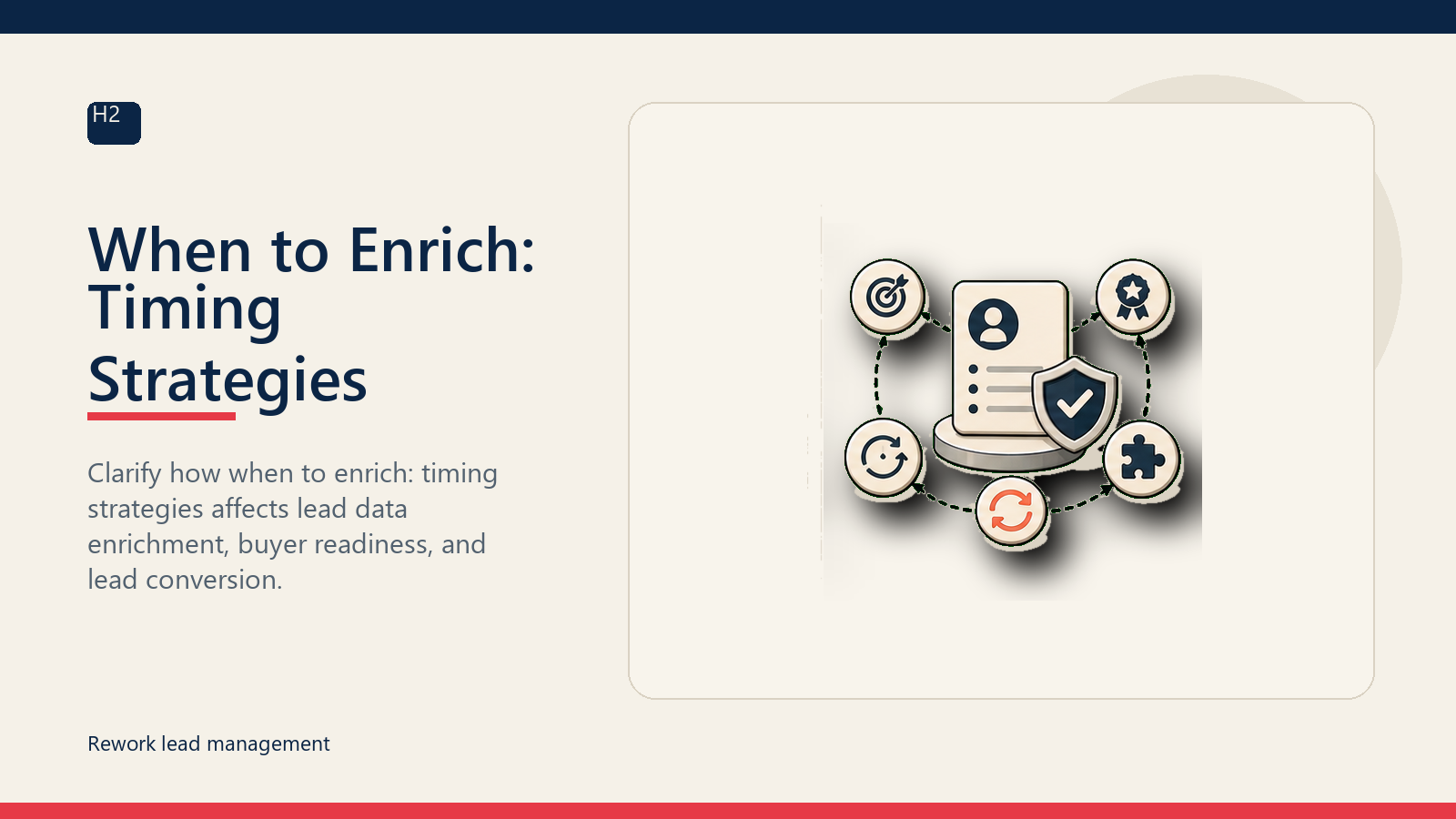 When to Enrich: Timing Strategies