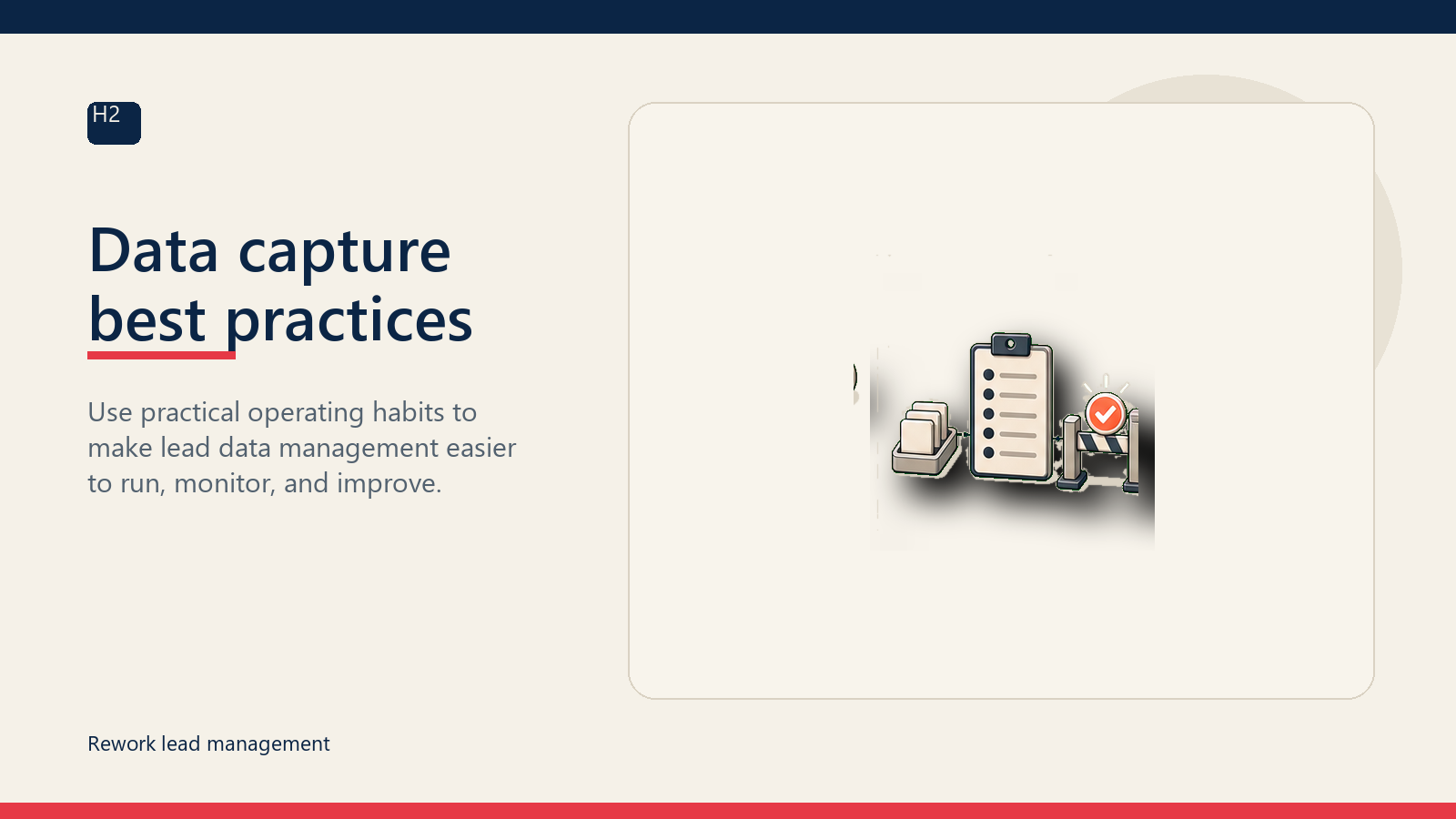 Data capture best practices