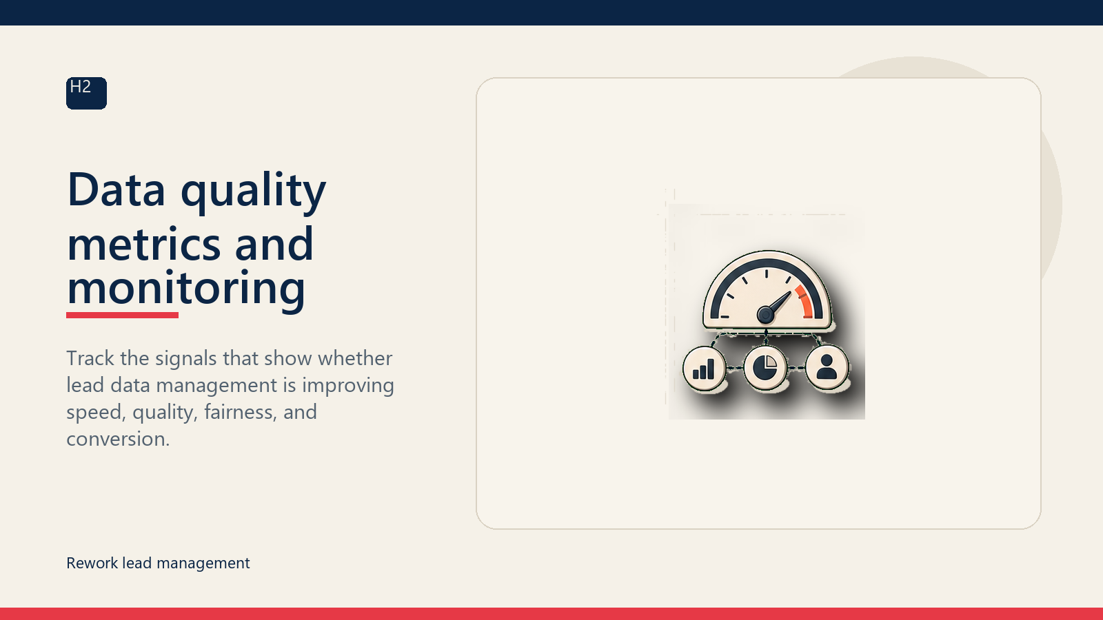 Data quality metrics and monitoring