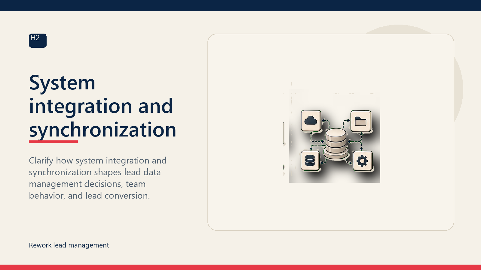 System integration and synchronization