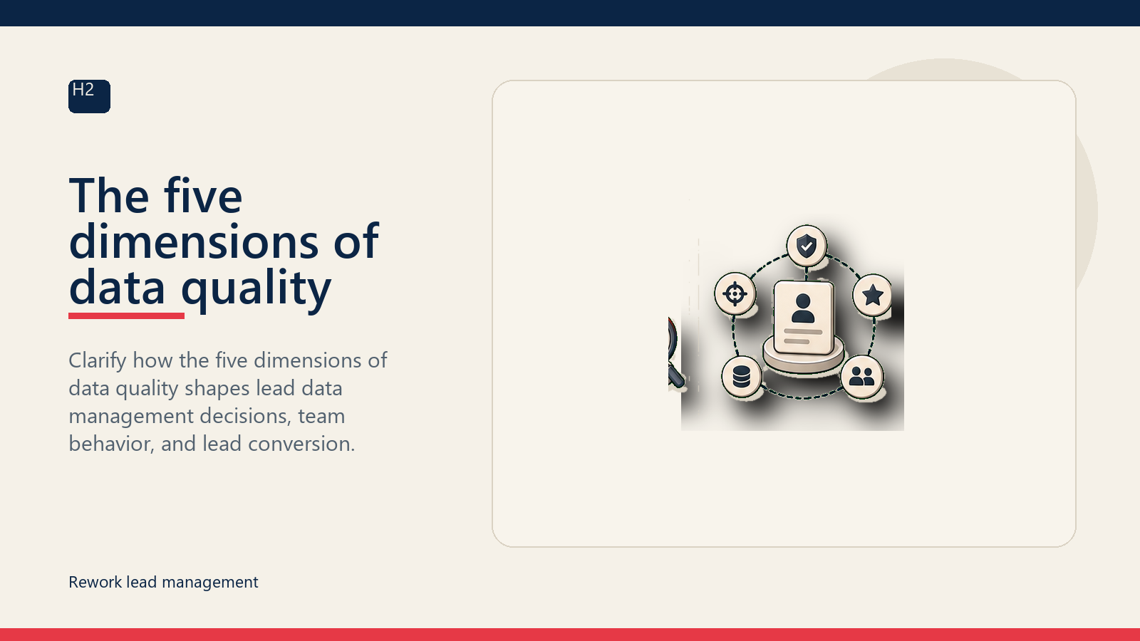 The five dimensions of data quality