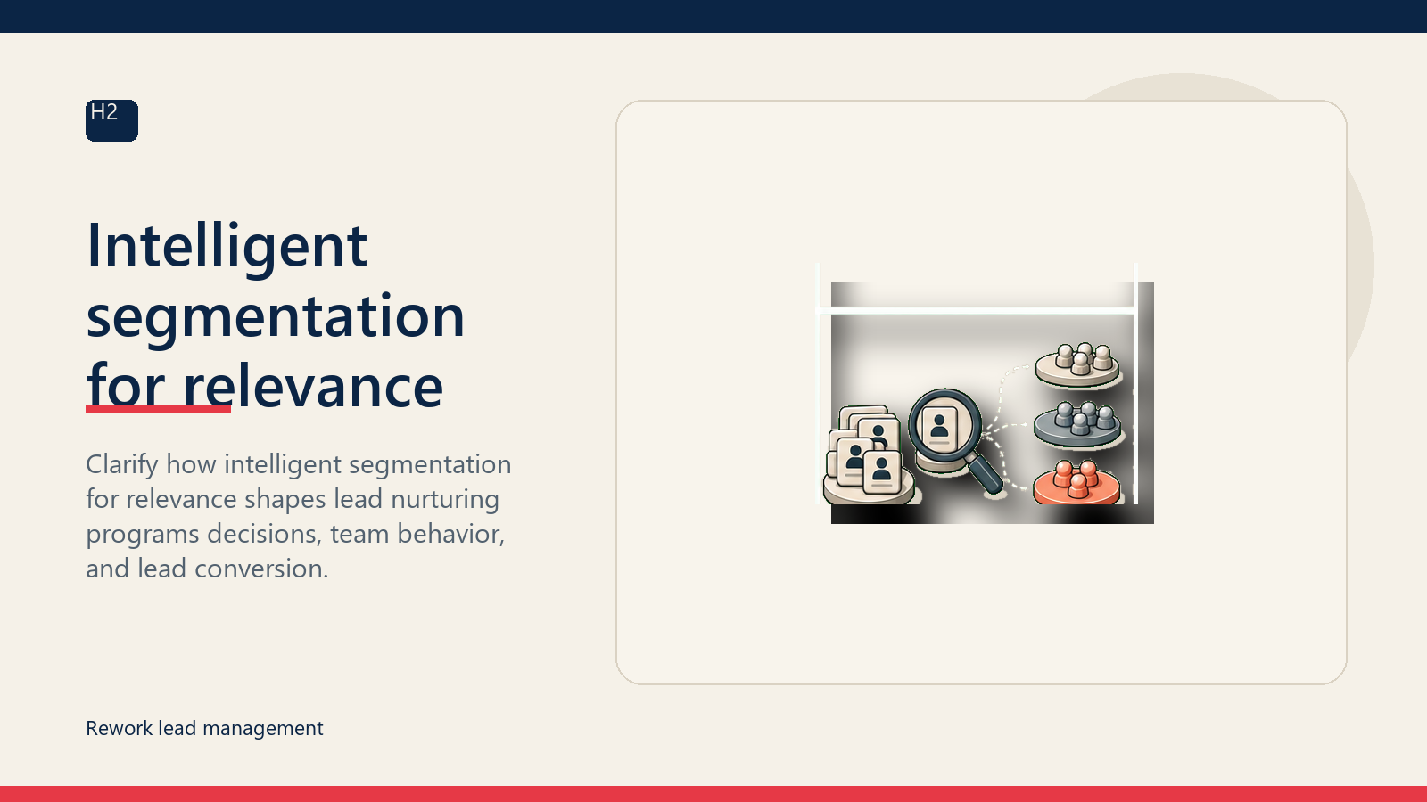 Intelligent segmentation for relevance