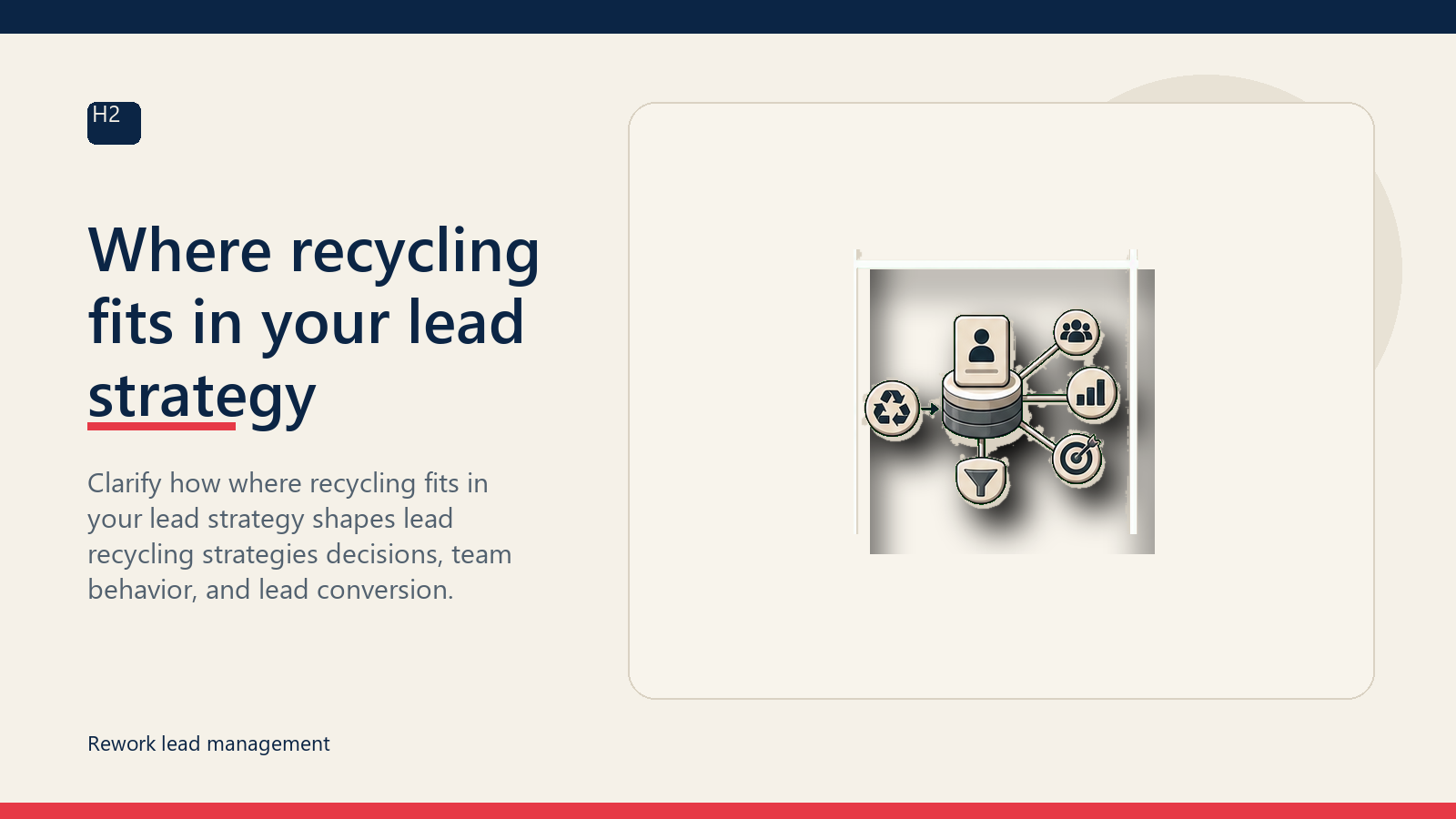 Where recycling fits in your lead strategy