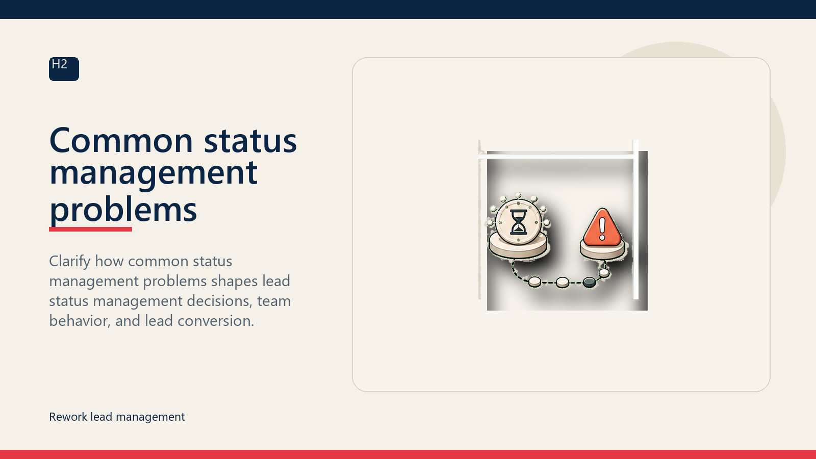 Common status management problems