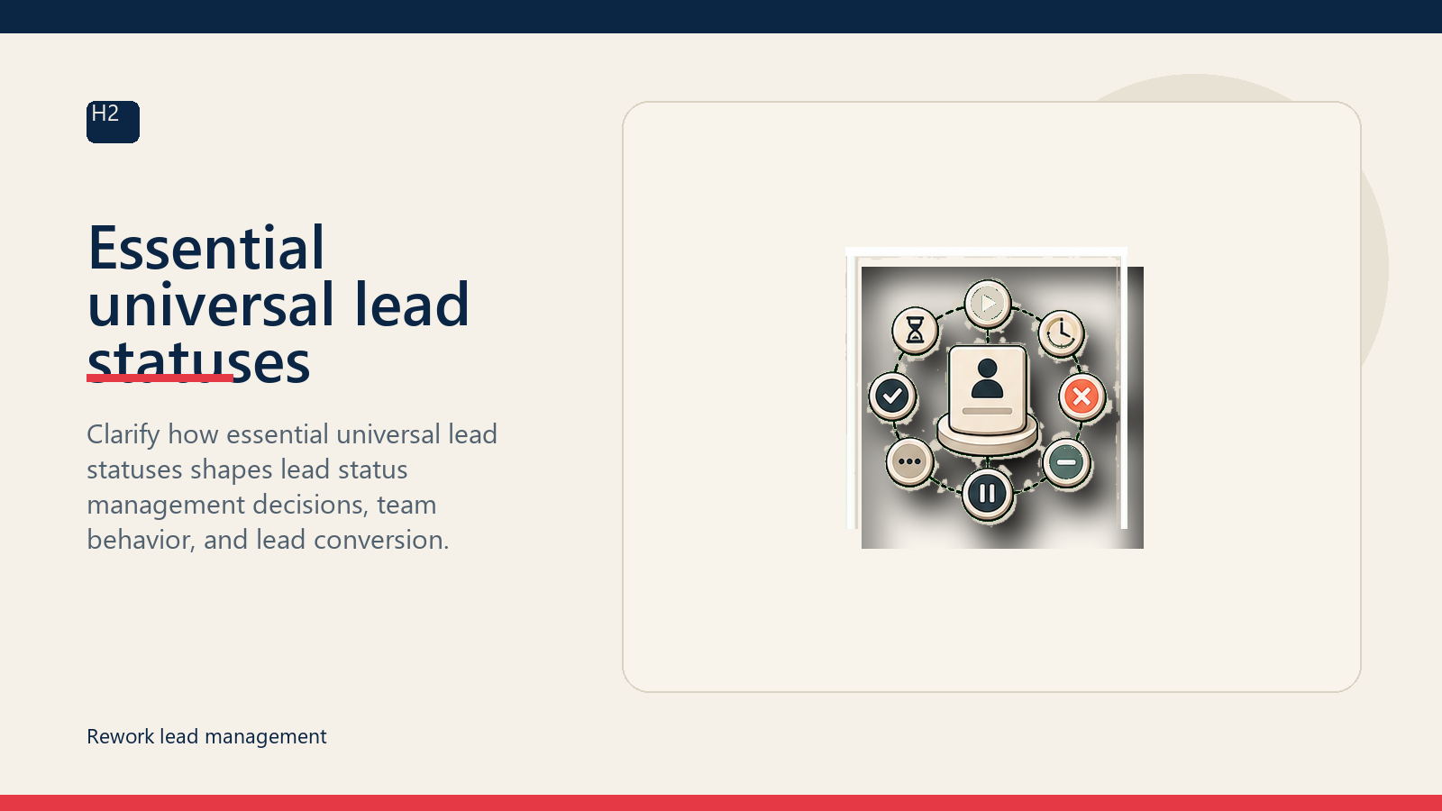 Essential universal lead statuses