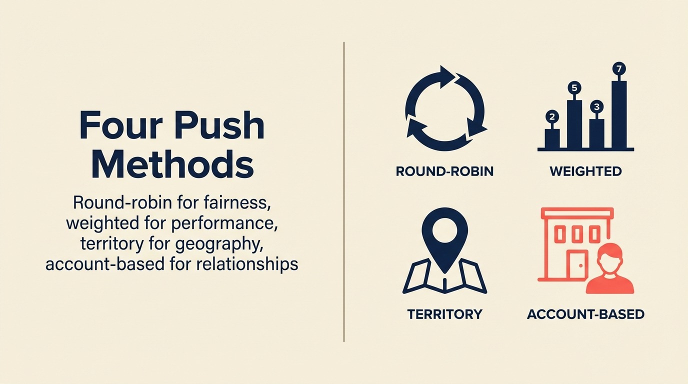 プッシュ配分の4つの実装方法
