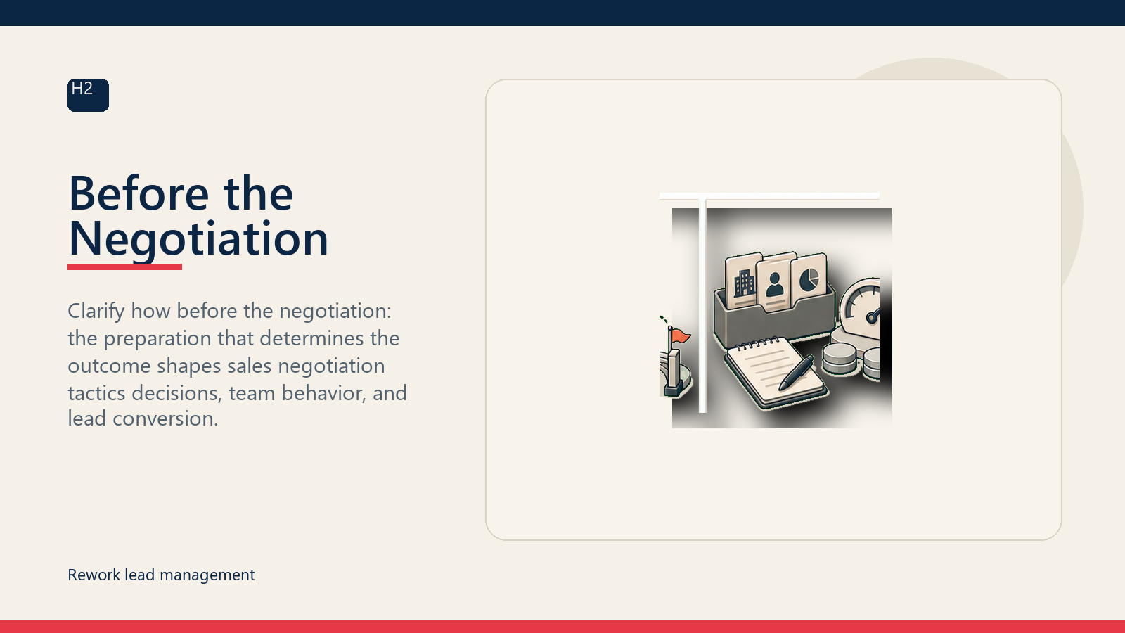 Before the Negotiation