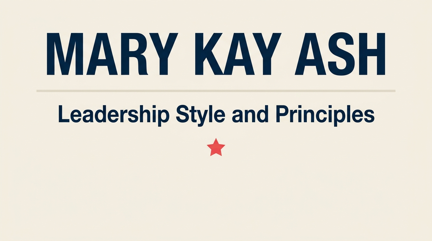 Mary Kay Ash using recognition to lift one contributor who then raises a wider sales community