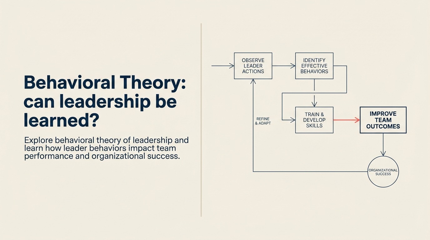 Behavioral Theory: bolehkah leadership dipelajari?