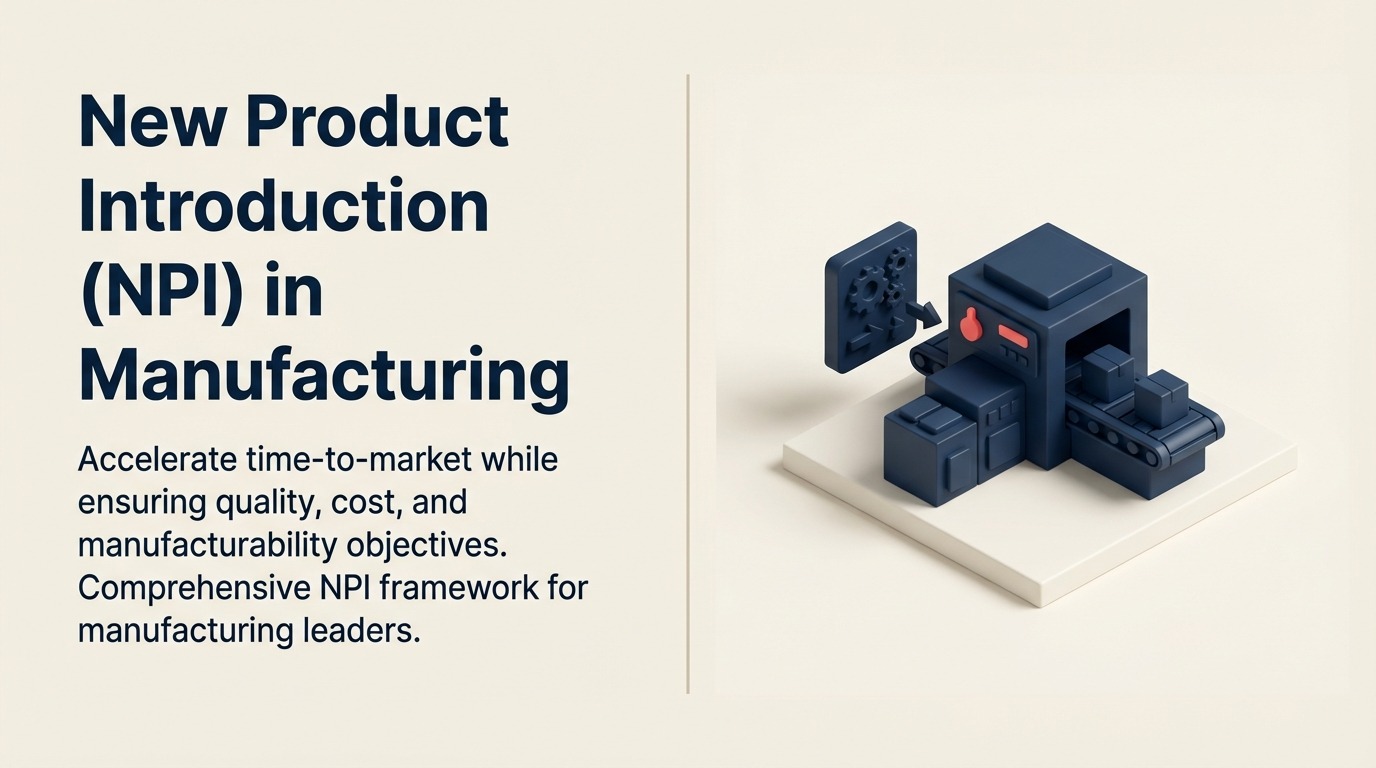 新製品導入（NPI）：プロトタイプから生産の卓越性まで