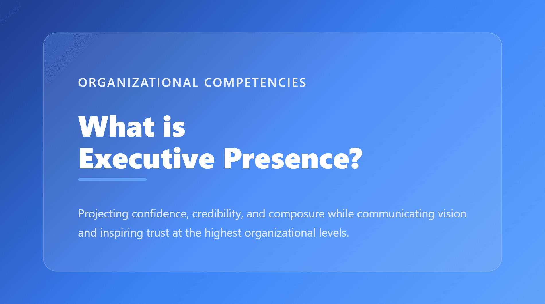 Executive Presence