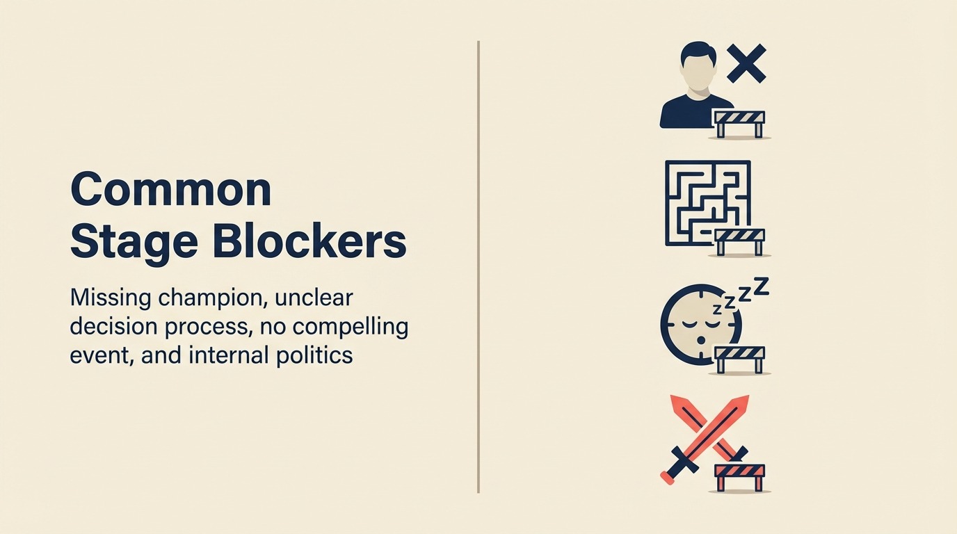 Bloqueadores Comunes de Progresión por Etapa