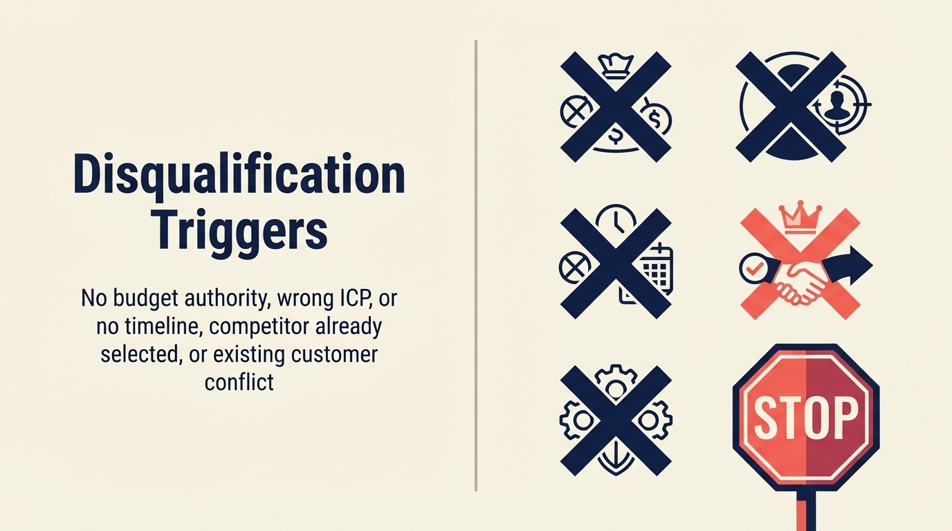 Pencetus diskualifikasi: bila tidak mencipta opportunity pipeline