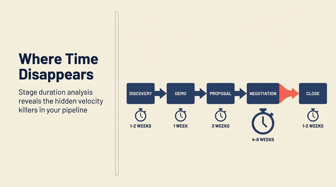 Analisis tempoh peringkat: di mana masa hilang dalam kitaran jualan