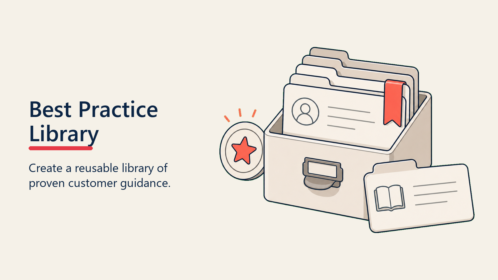 Best Practice Library showing curated practice shelf