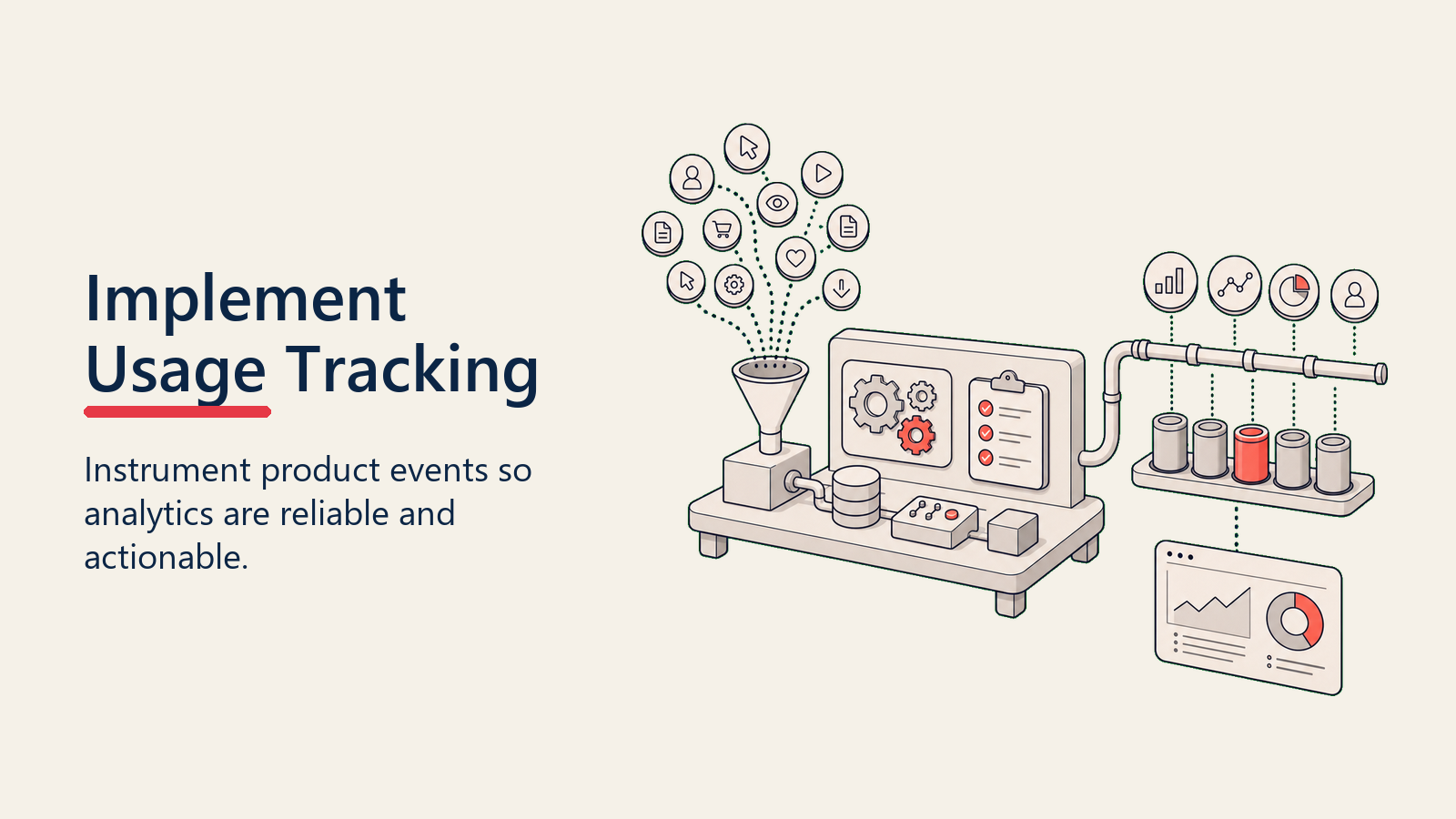 Usage Tracking Implementation showing tracking infrastructure layers