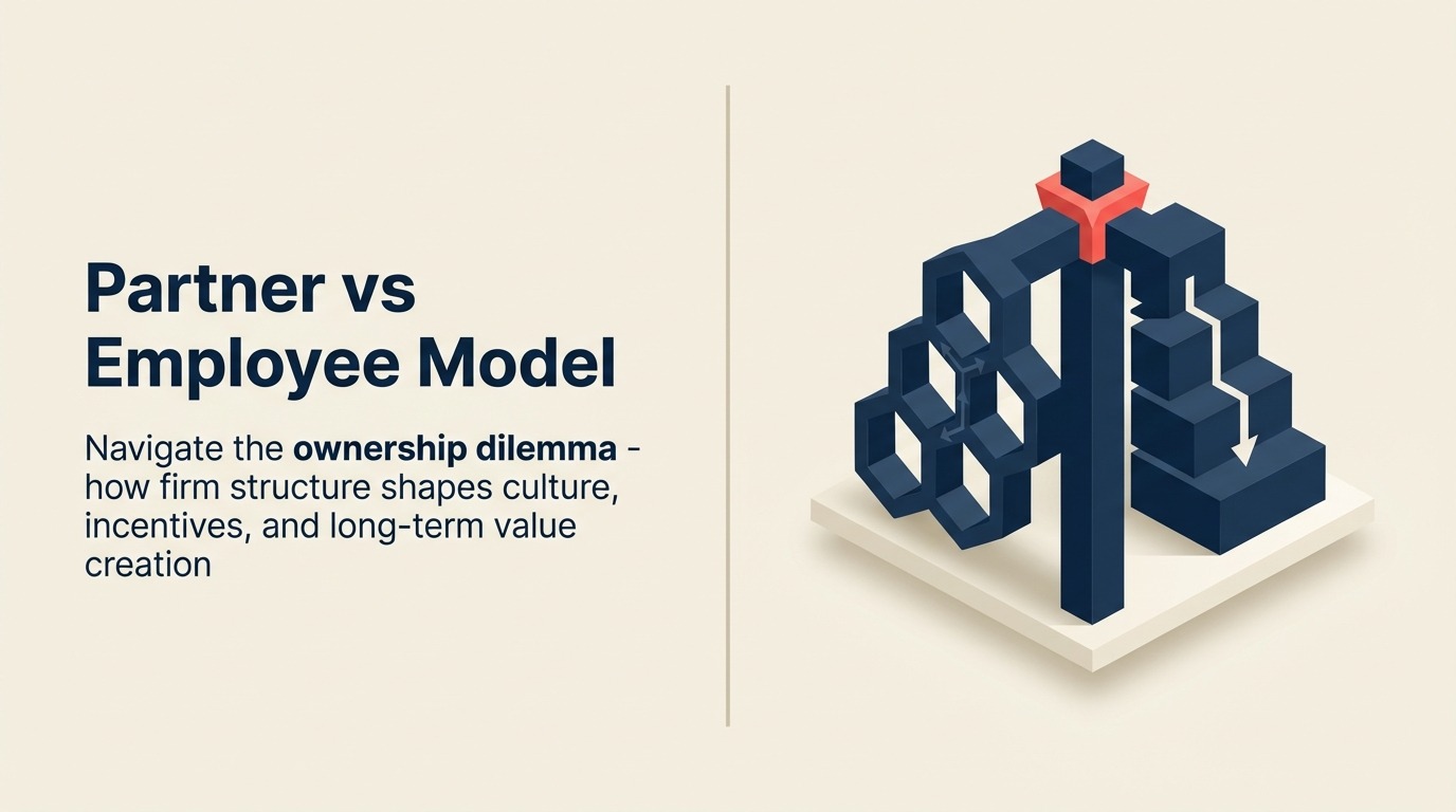 Partner vs Employee Model: Memilih Struktur Ownership dan Compensation yang Tepat
