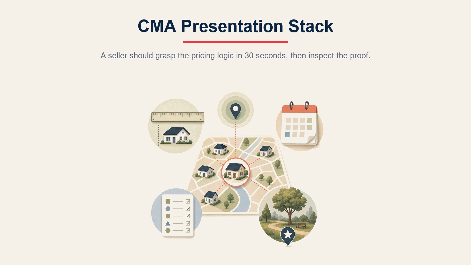 CMA presentation stack for making pricing logic scannable