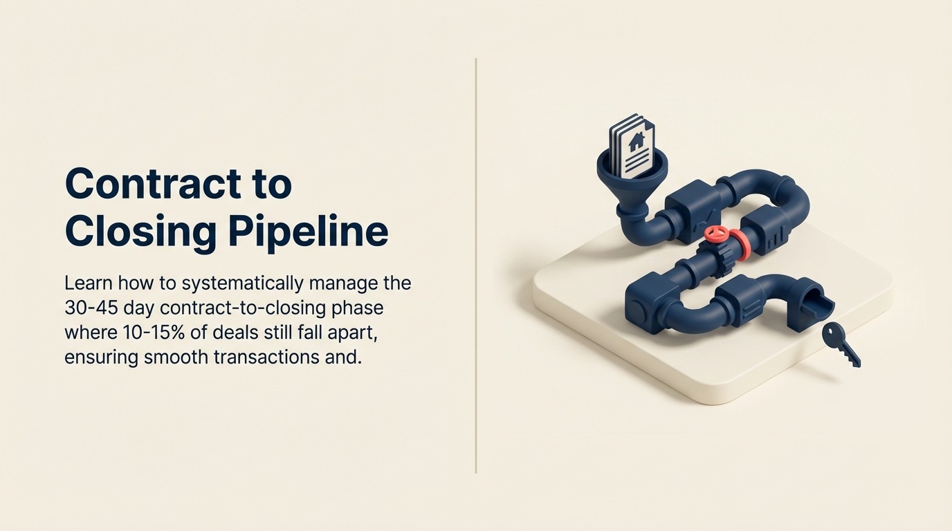 Contract to Closing Pipeline: Management der Transaktion vom akzeptierten Angebot bis zum erfolgreichen Closing
