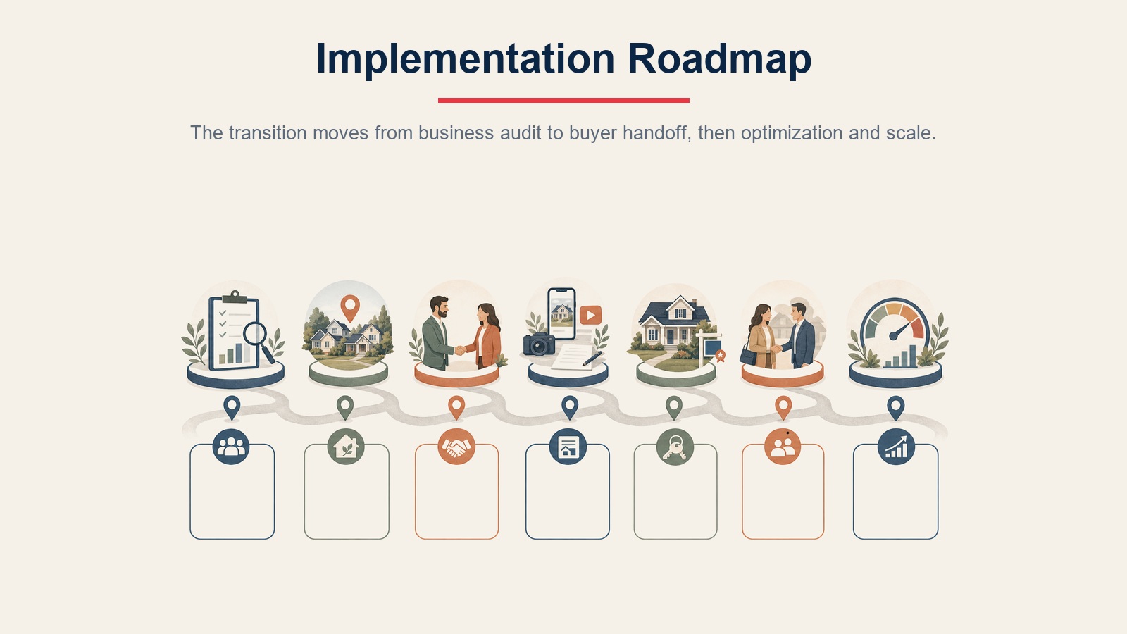 Listing specialist implementation roadmap from business audit to optimization and scale