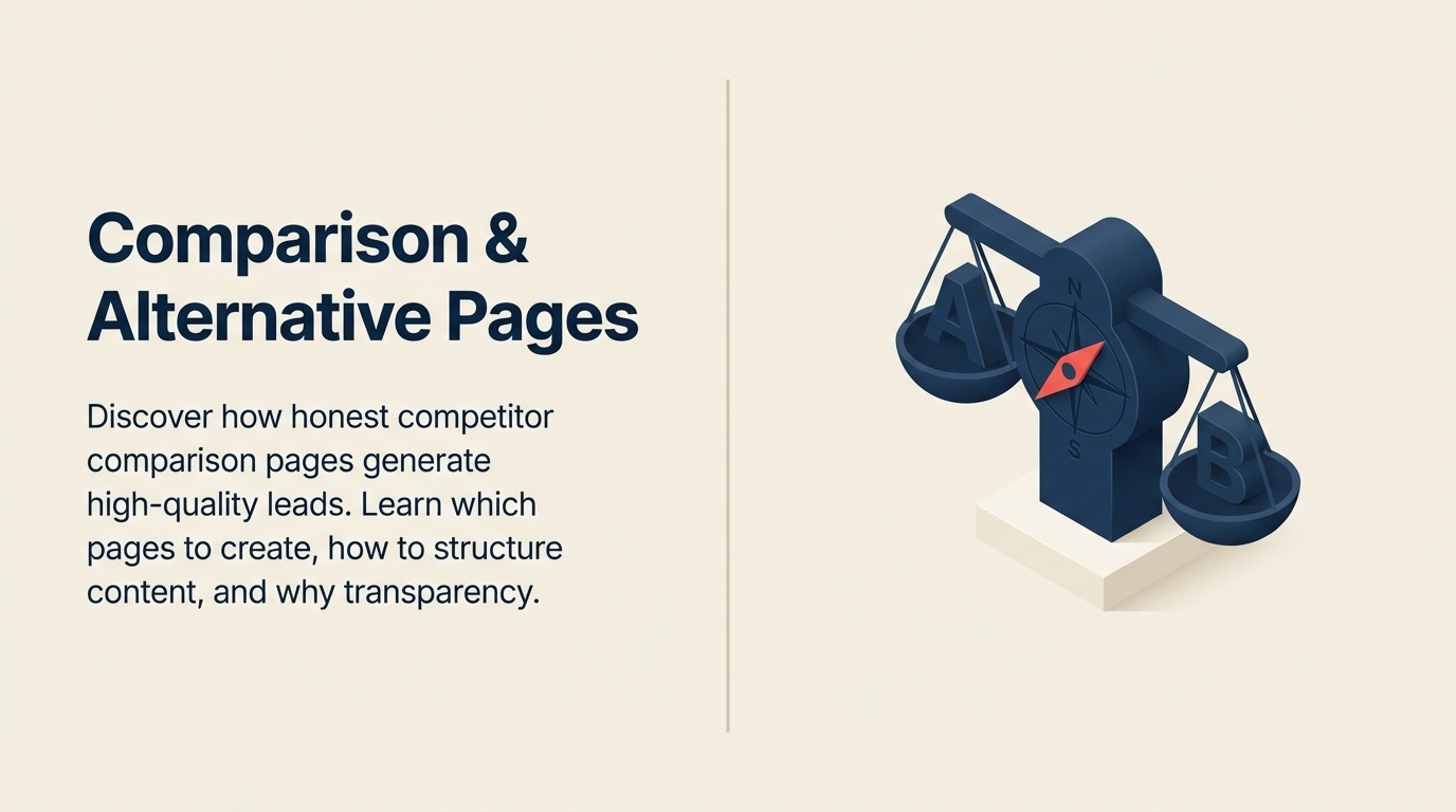 比較ページと代替ページ：高い購買意図を持つトラフィックを獲得する