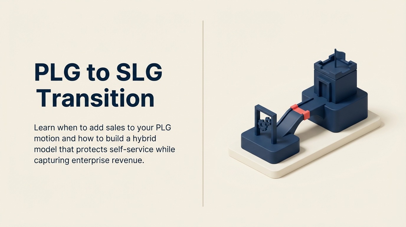 PLGからSLGへの移行: プロダクト主導成長にセールスを加える時期と方法 - 2026年ガイド