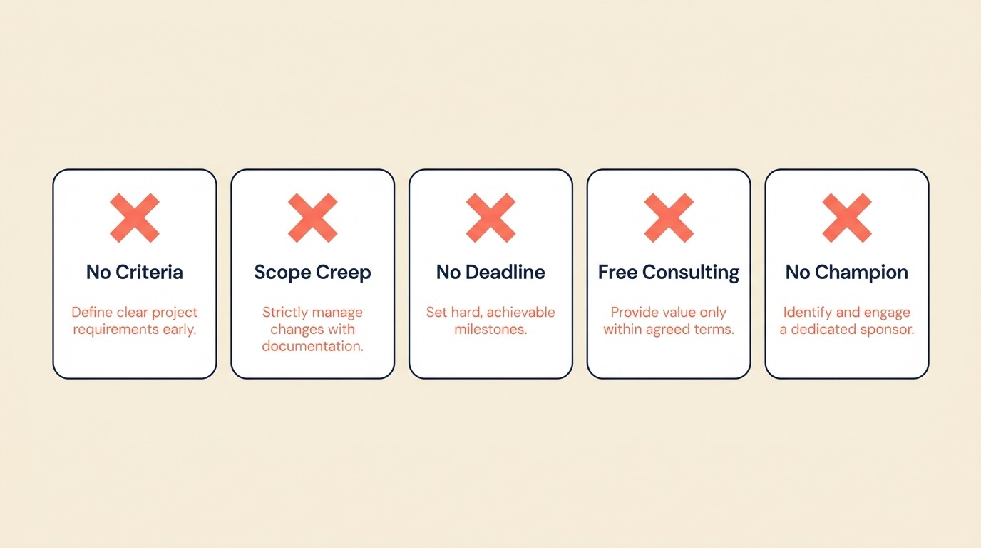 Common POC pitfalls that kill conversions