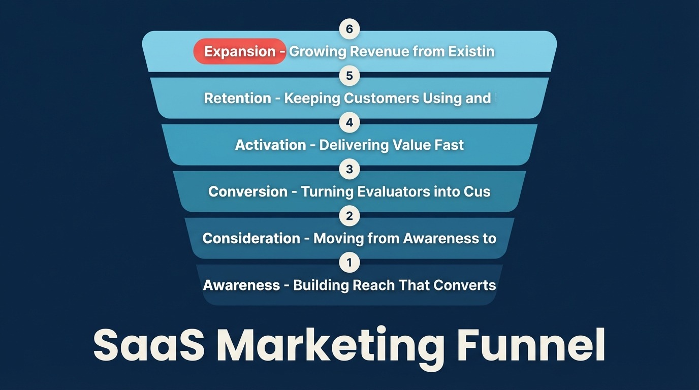 Funnel Pemasaran SaaS: Dari Awareness hingga Revenue Ekspansi - Panduan 2026