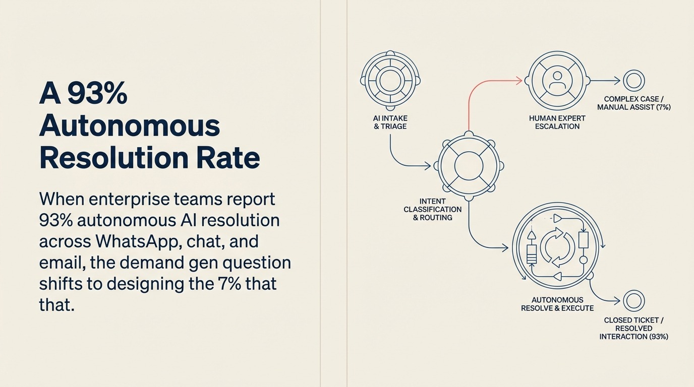 A 93% Autonomous Resolution Rate: What Demand Gen Leaders Need to Know About the New Ceiling for AI-Led Lead Qualification