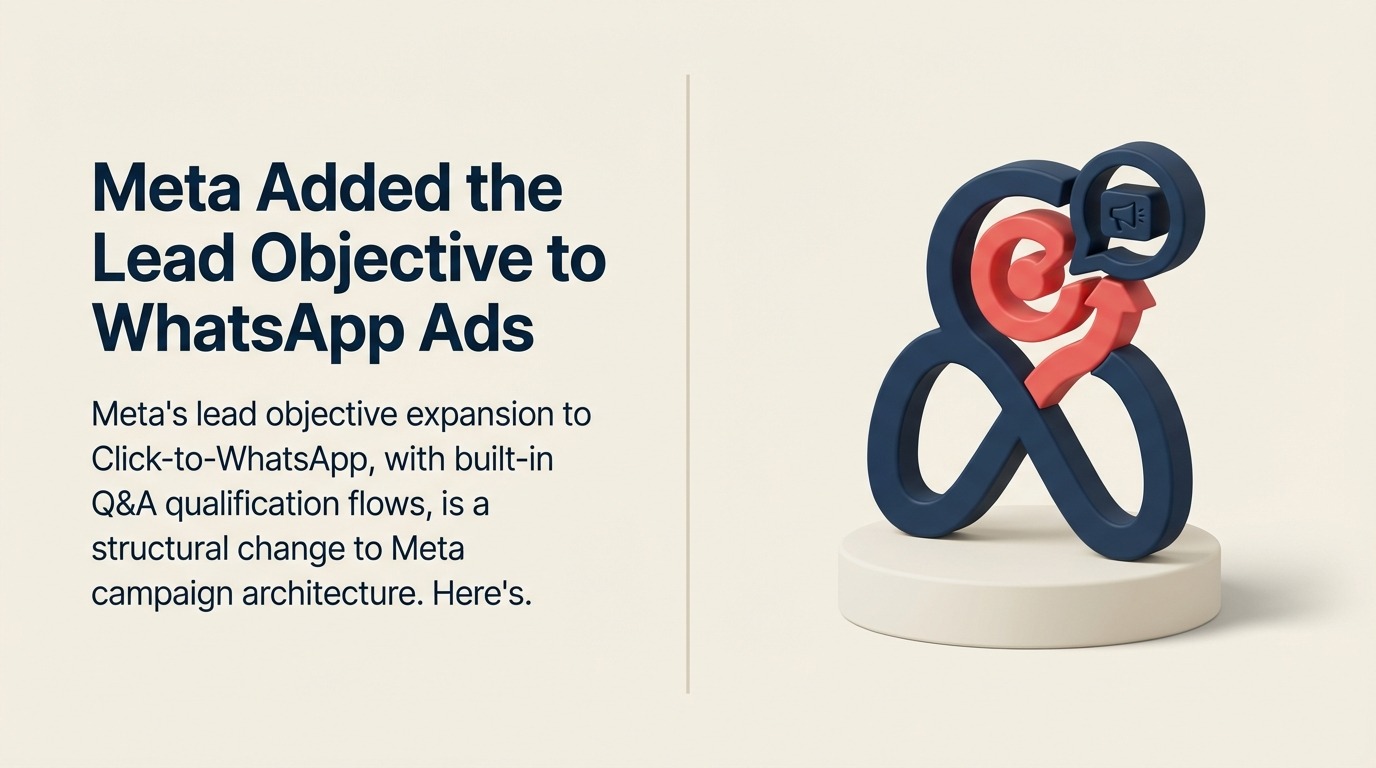 Meta Added the Lead Objective to WhatsApp Ads: Why Performance Marketers Should Restructure Their Campaigns Now