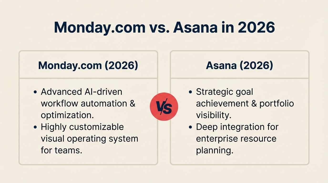 Monday.com vs. Asana in 2026: The AI Architecture Decision That Should Drive Your Platform Choice