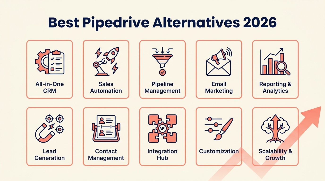 Ten Pipedrive alternatives compared for growing sales teams in 2026